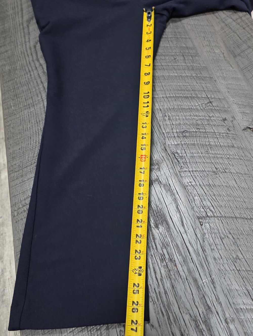 Ann Taylor Navy Wide-Leg Petite Dress Pants (Size:14p) - Picture 4 of 7